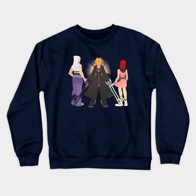 Dual Wielding a Connection Crewneck Sweatshirt by VenaCoeurva